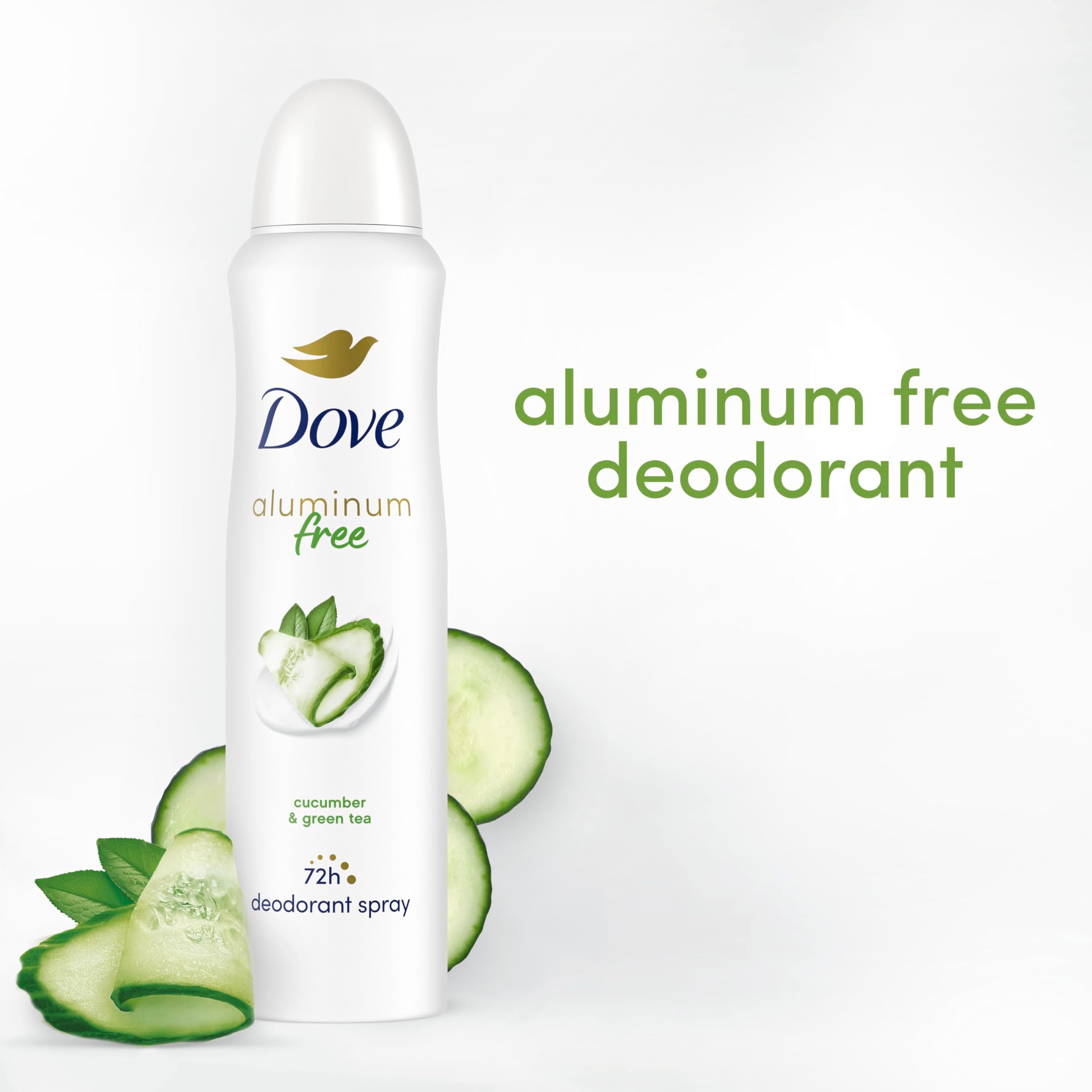 Dove underarm area after application with gentle, aluminum-free care.