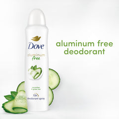 Dove underarm area after application with gentle, aluminum-free care.