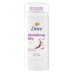 Dove Deodorant Stick 72h odor protection with coconut and pink jasmine for lasting freshness