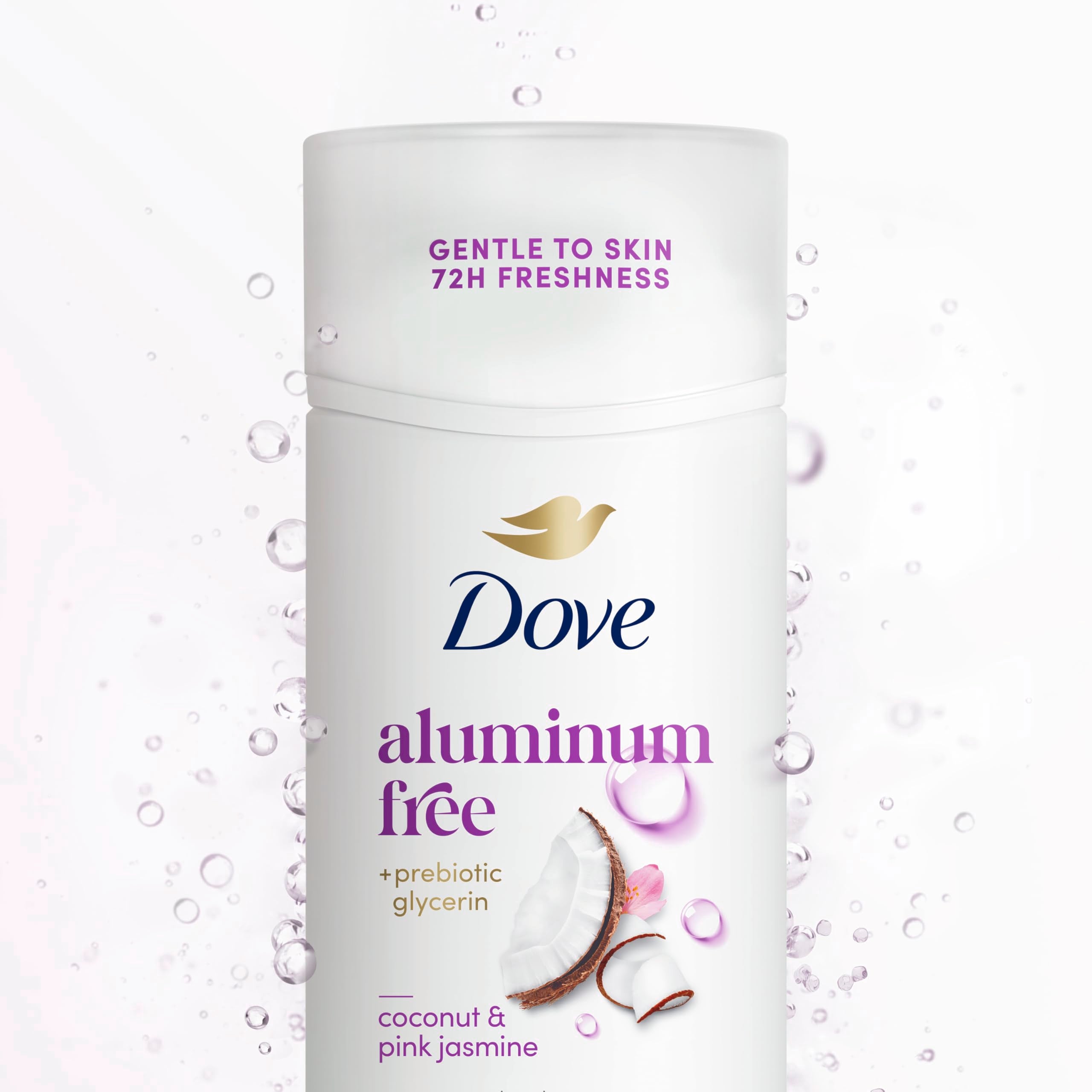 Creamy coconut and pink jasmine scent delivers a delicate aroma that lasts through the day