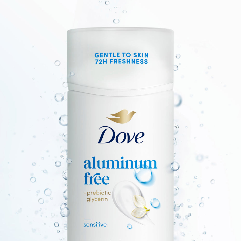 Dove Deodorant Stick Sensitive 72-hour protection claim shown in packaging
