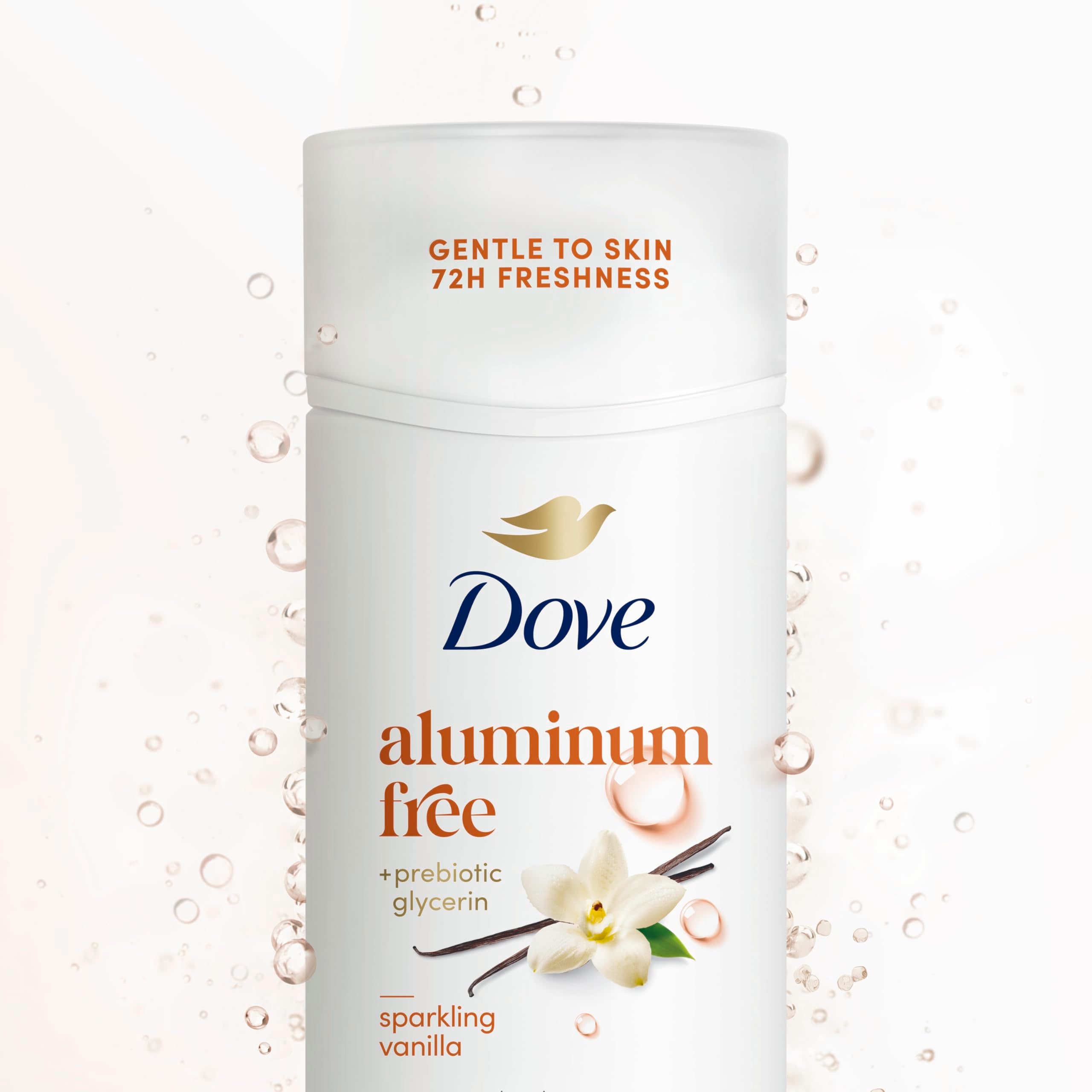 Dove Sparkling Vanilla underarms feel soft and comfortable image.