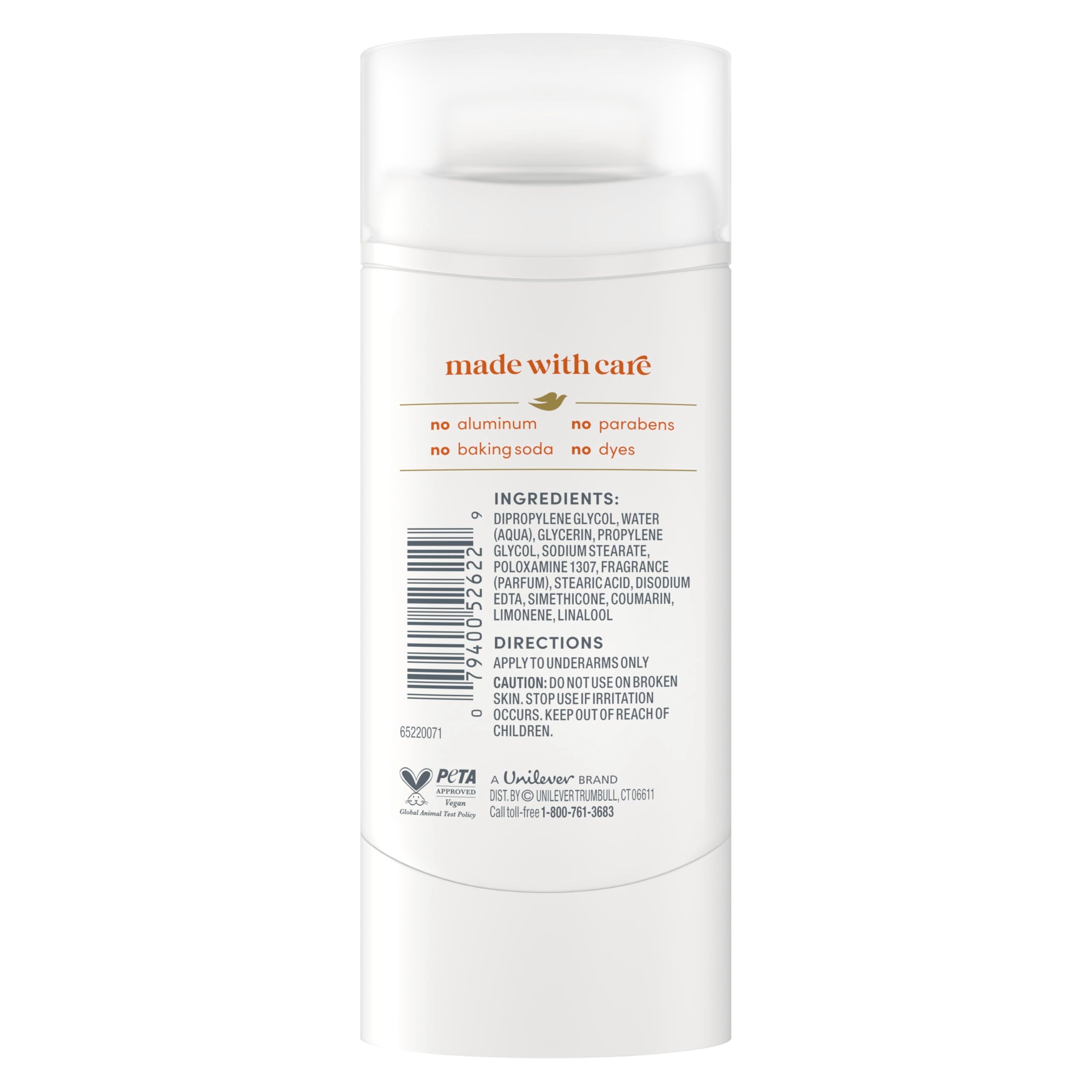 Dove Sparkling Vanilla application shows smooth glide on skin.