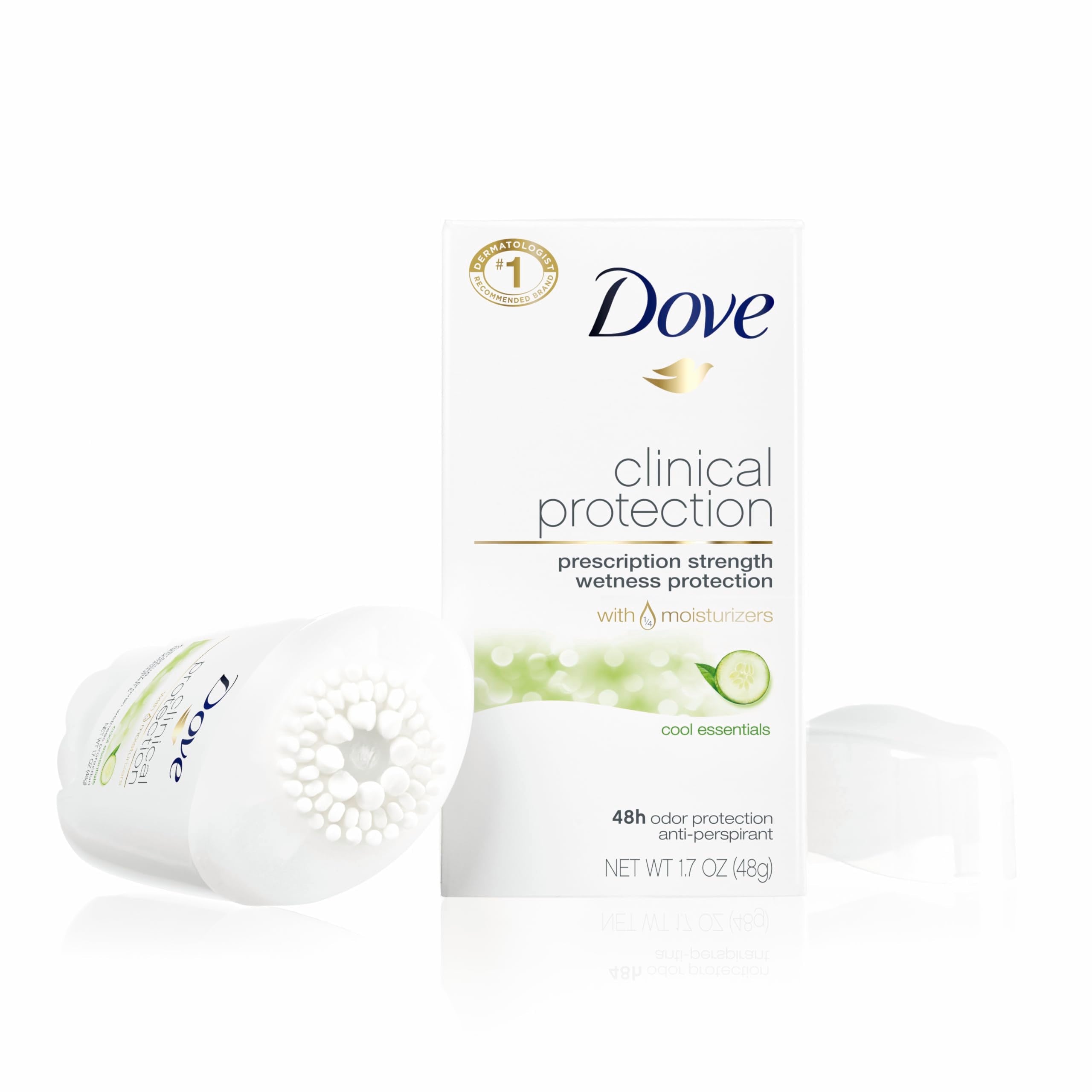Dove Original Clean stick close-up showcases classic scent