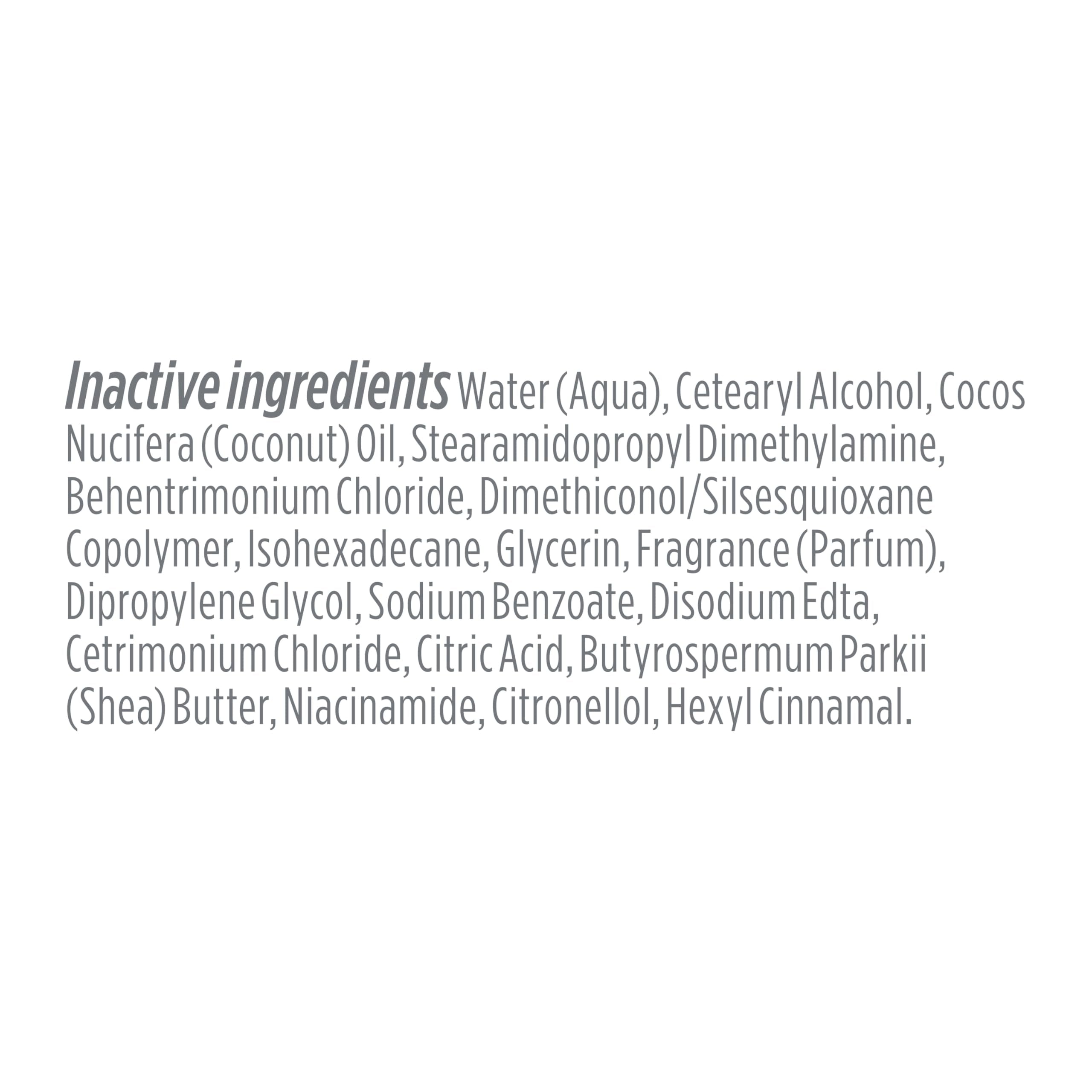 Vegan and PETA-Approved symbols on Dove conditioner packaging