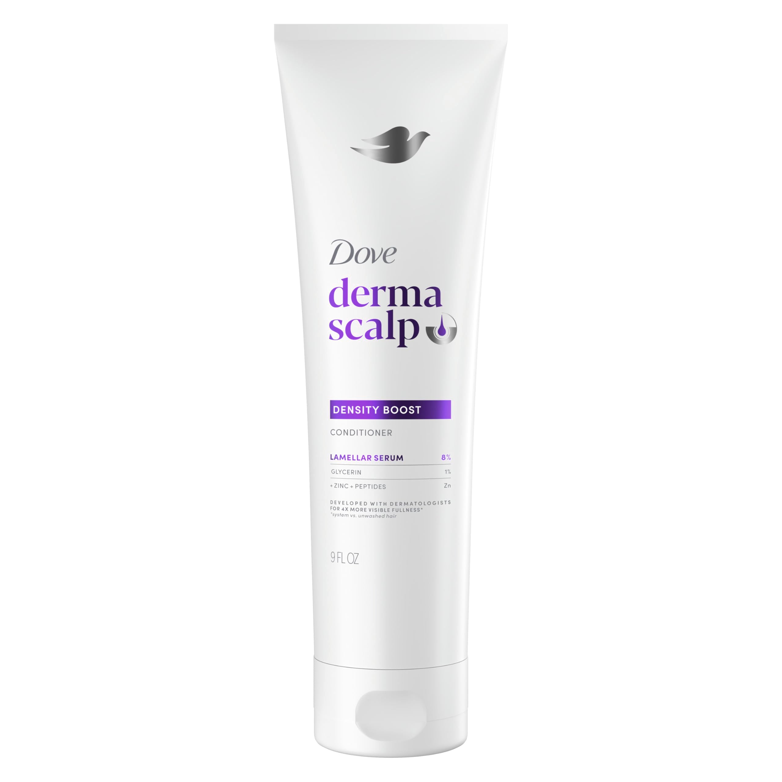 Dove Derma Scalp Density Boost bottle front for everyday conditioning.
