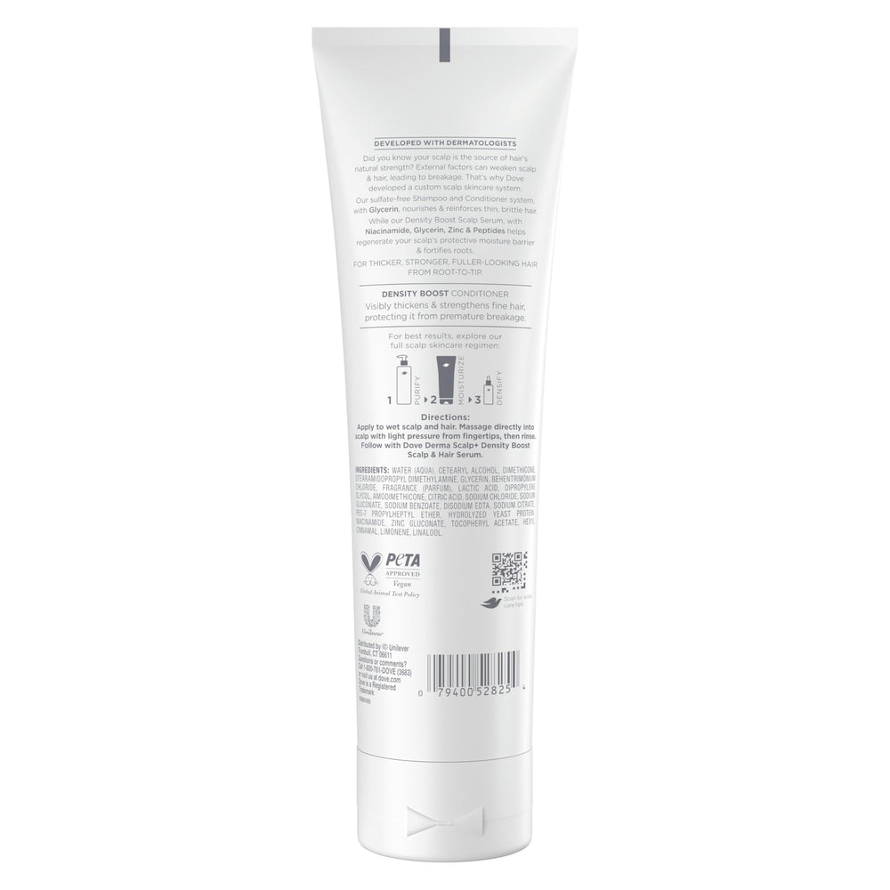 Dove Derma Scalp Density Boost bottle pour enables easy application.