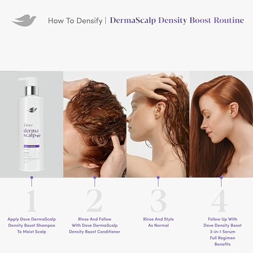 Dove Derma Scalp Density Boost conditioner-pack illustrating complete density care