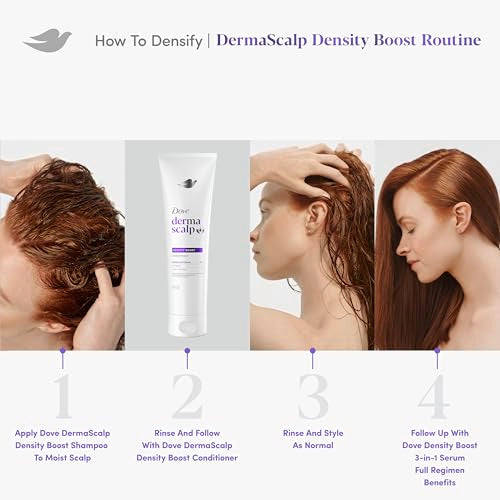 Dove Derma Scalp Density Boost packaging emphasizes vegan care.