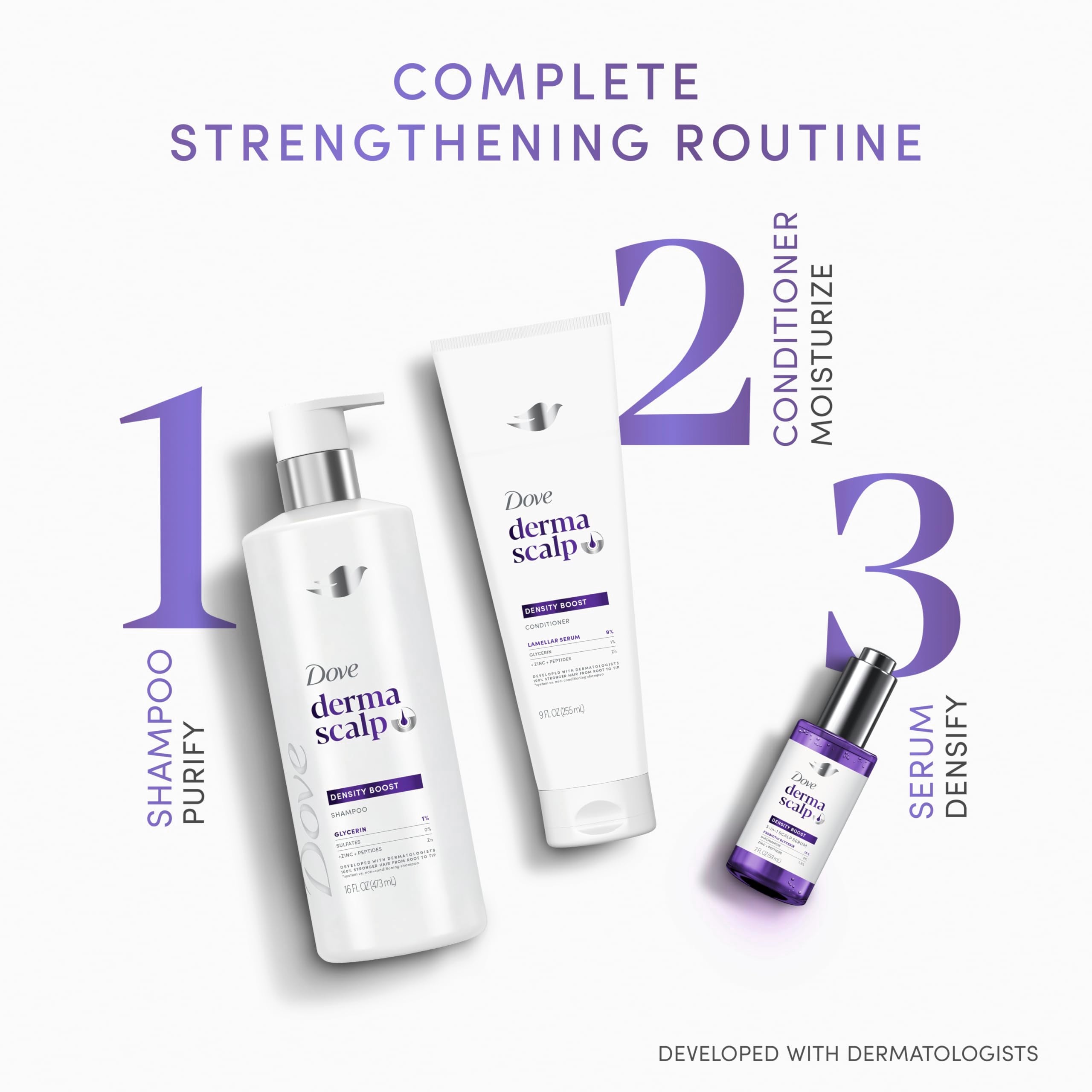 Dove Derma Scalp Density Boost supports scalp moisture barrier.