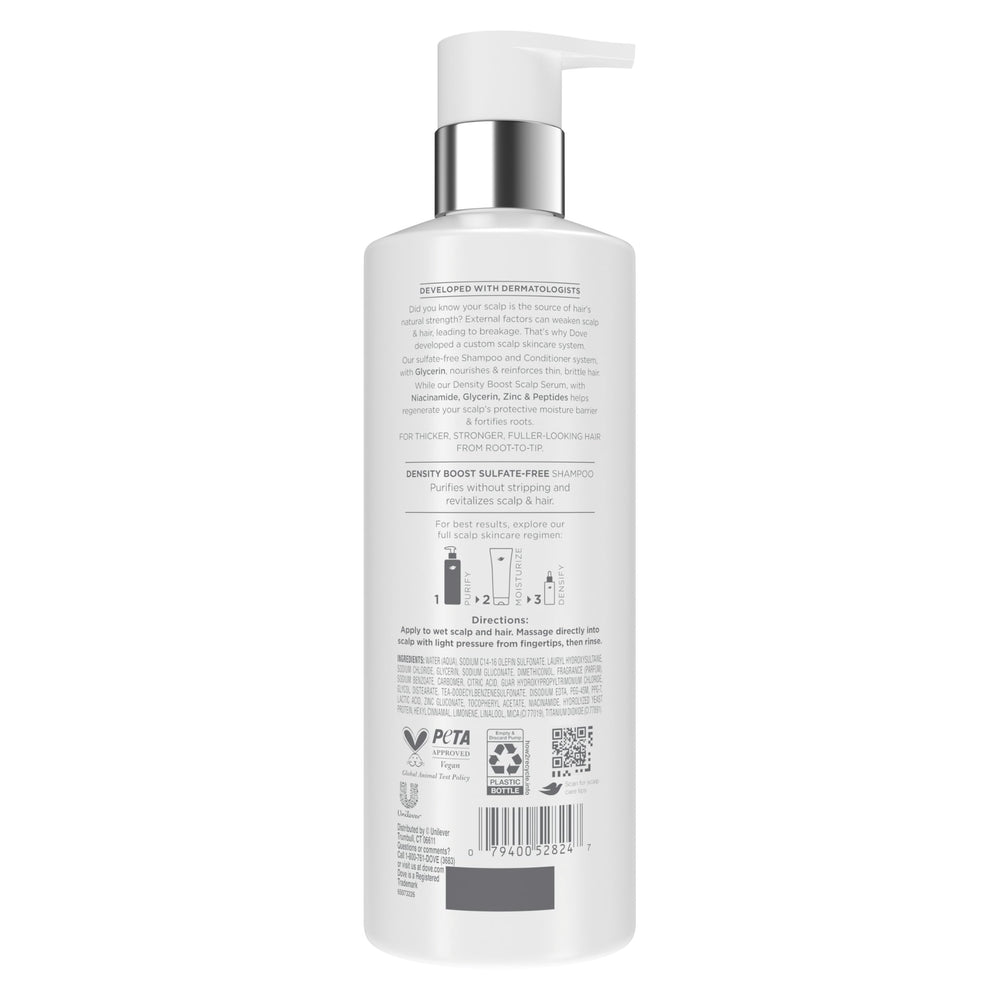 Dove Derma Scalp Density Boost Serum application on scalp for nourishment