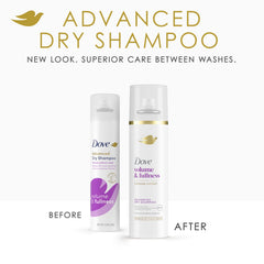 Dove Dry Shampoo Spray brushed through to revive texture
