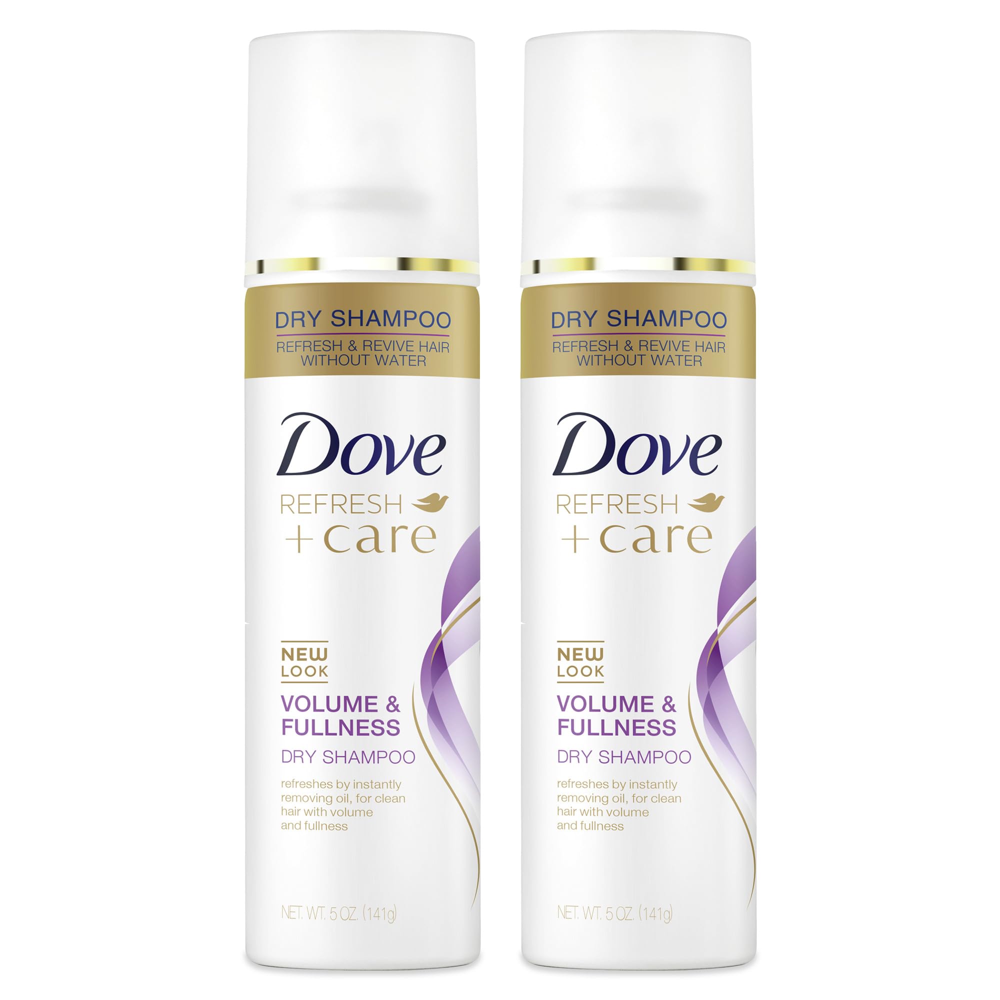 Dove Dry Shampoo Spray bottle shows volume boost at roots