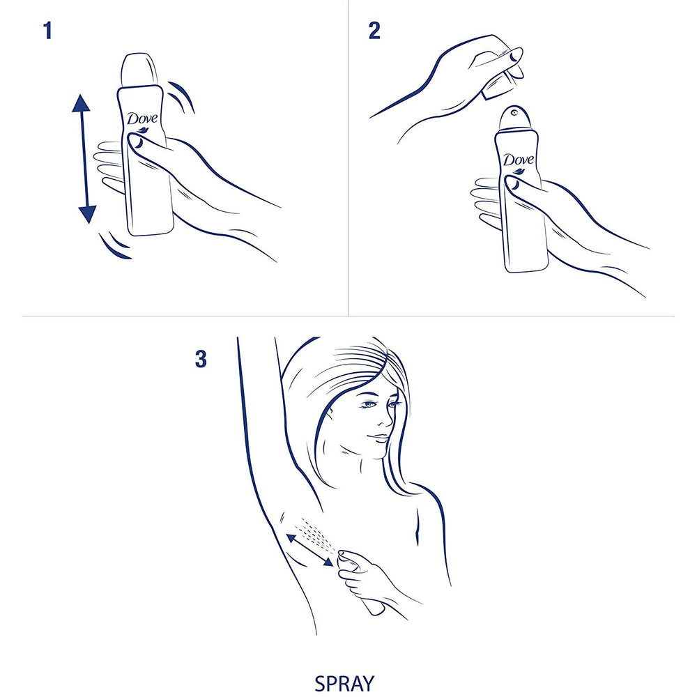 Travel-friendly Dove packaging shown for on-the-go freshness.