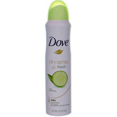 Dove Dry Spray Cool Essentials bottle for quick-dry application