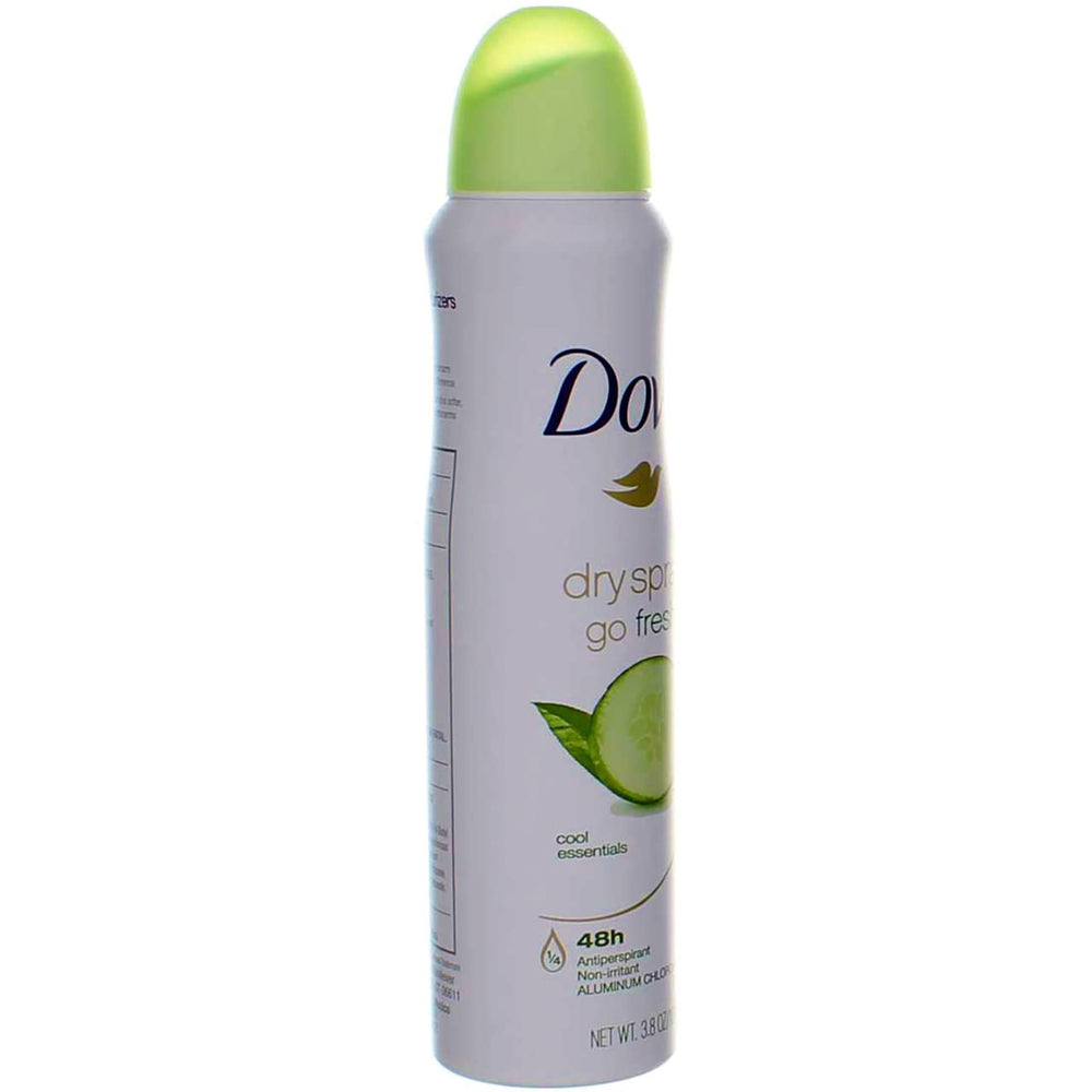 Dove Dry Spray in use underarm demonstrates instant dry feel