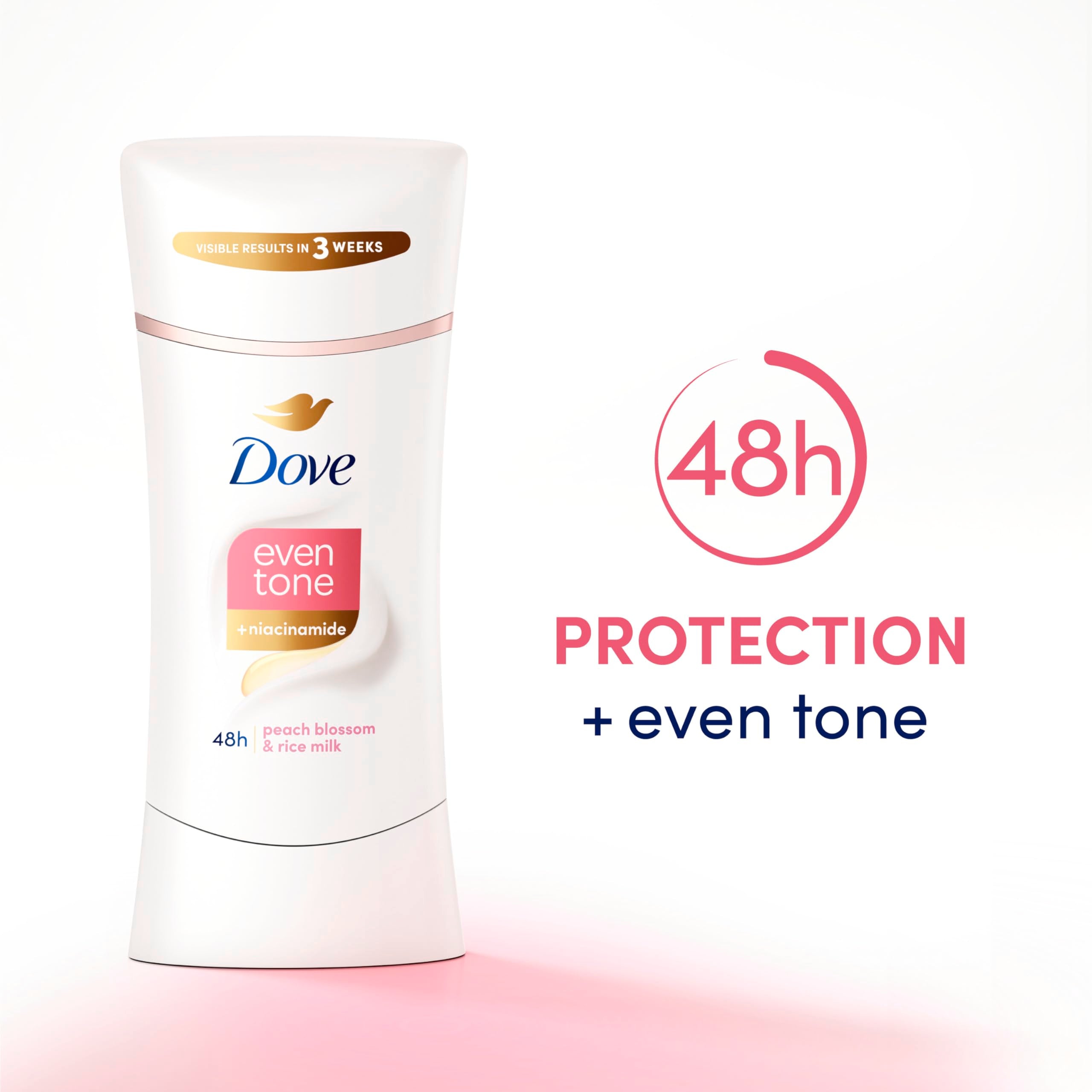 Dove Even Tone Peach Blossom Stick provides a smooth glide on skin