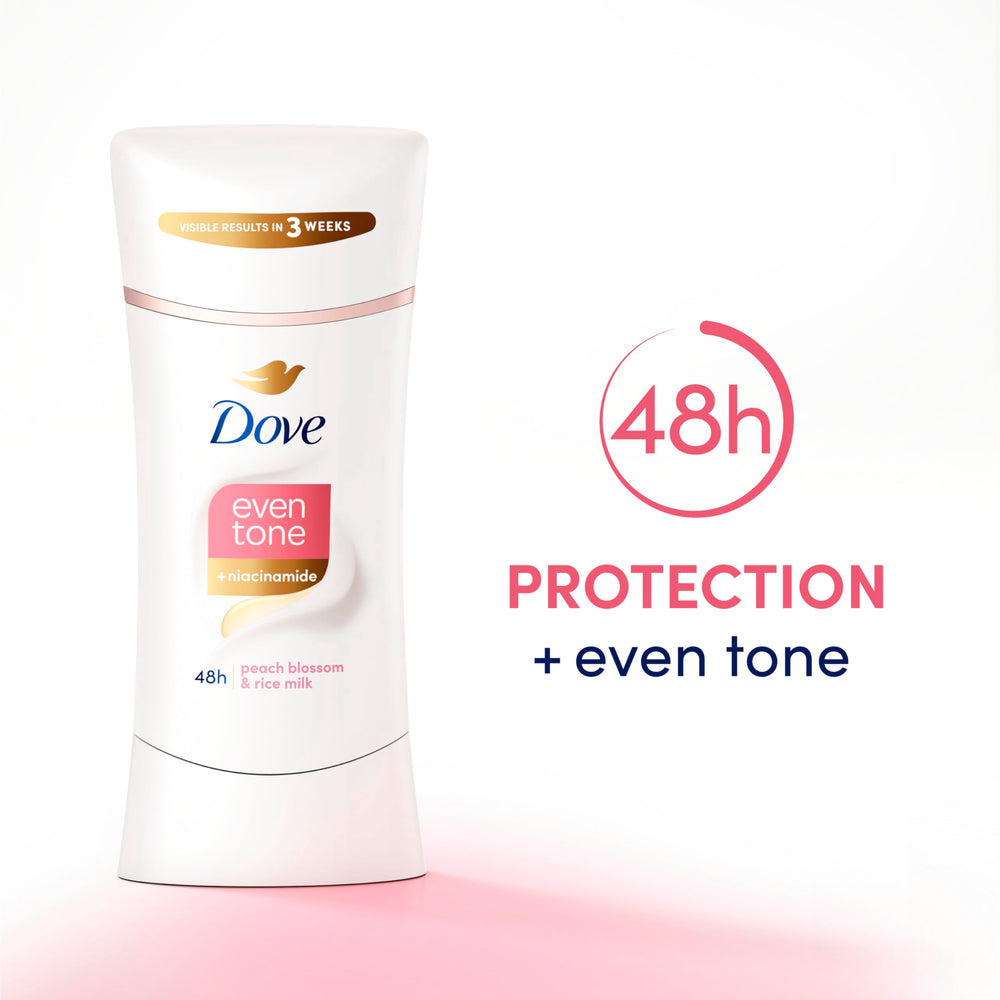 Dove Even Tone Peach Blossom Stick provides a smooth glide on skin