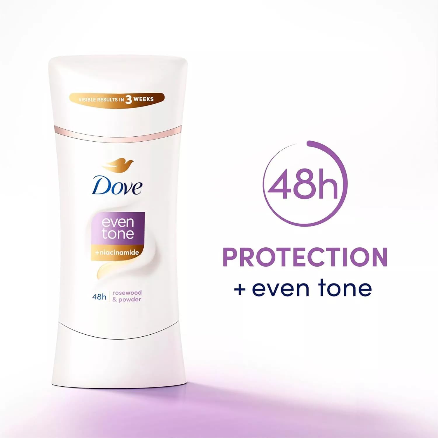 Dove Even Tone tone-restoration benefits with regular use