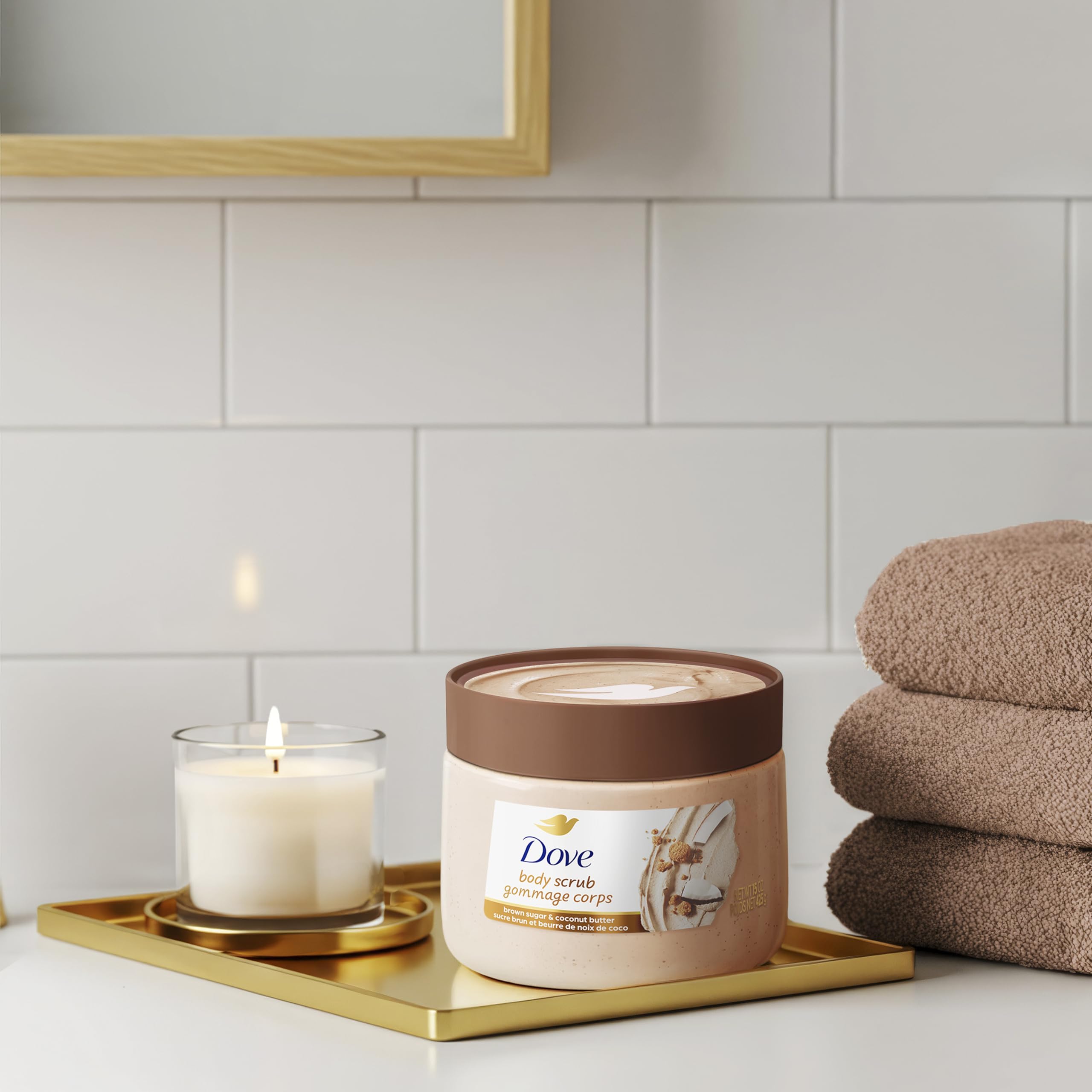 Dove exfoliation before shaving prep for smoother skin