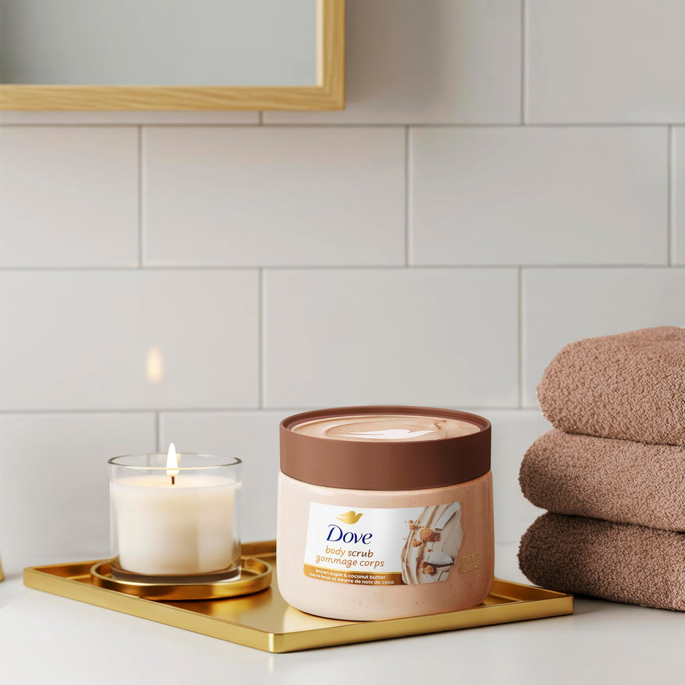 Dove exfoliation before shaving prep for smoother skin