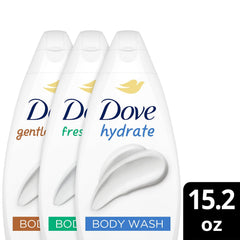 Dove Fresh Care shower lather on skin, delivering refreshing cleanse for daily renewal