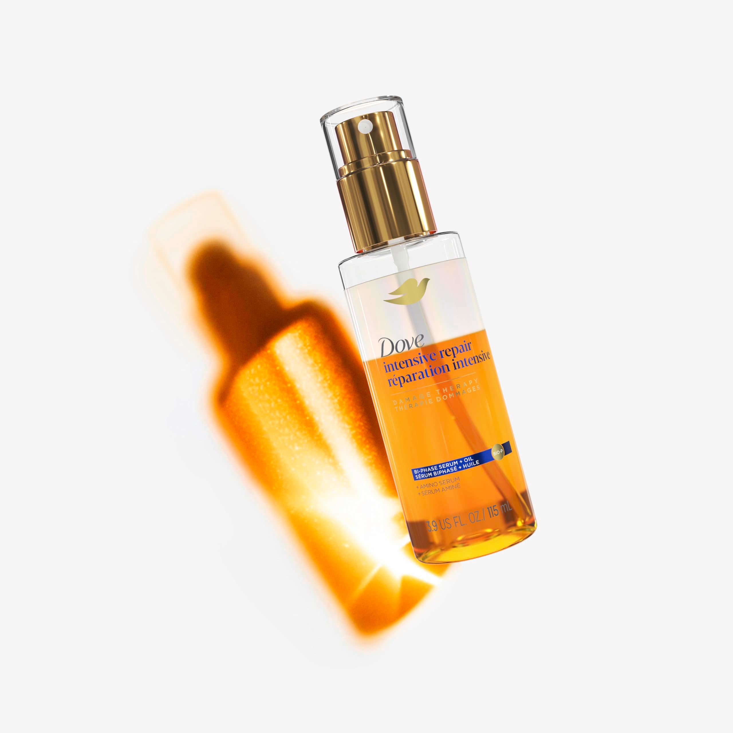 Dove Glazed Shine after application highlights luminous finish.