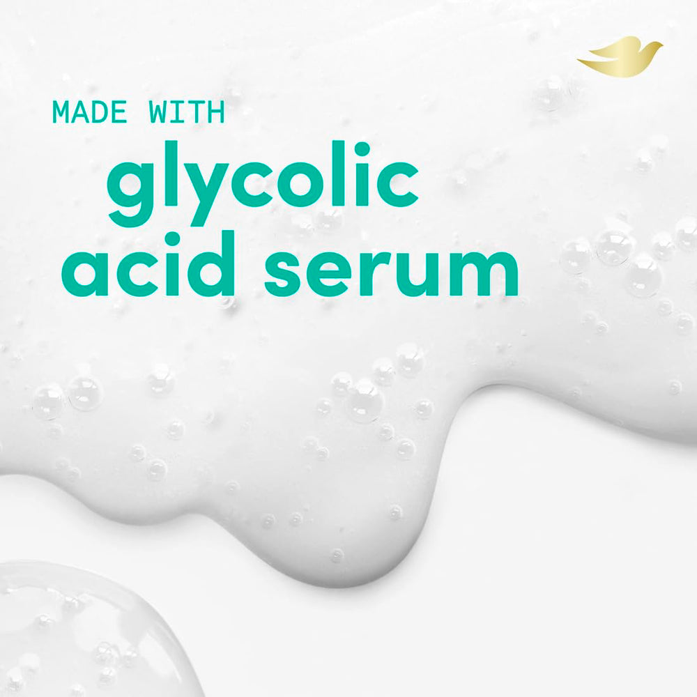 Dove Glycolic Serum Body Wash scent blends lemon and honeysuckle