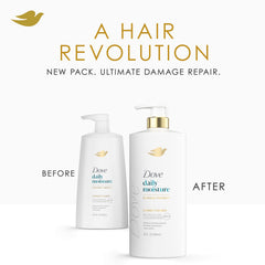 Dove Hyaluronic Serum icon emphasizes extra moisture for dry hair.