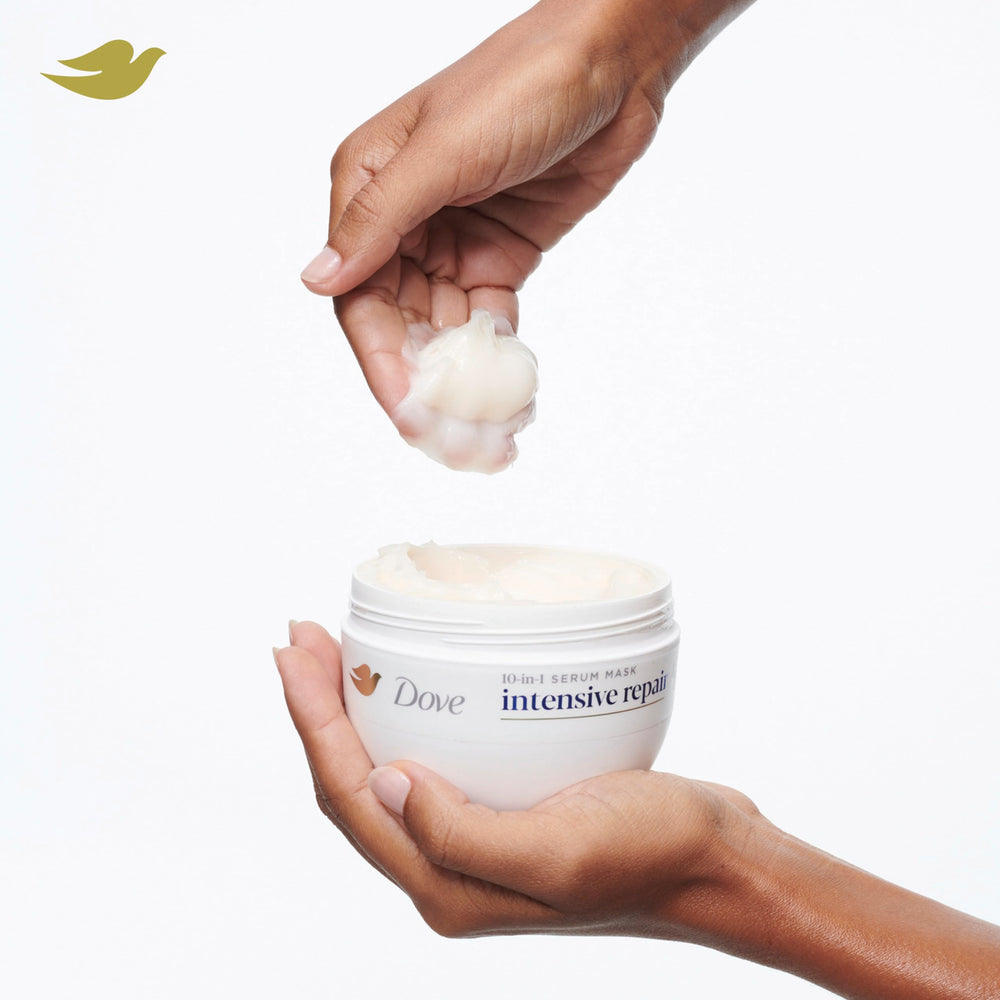 Dove Intensive Repair after wash leaves hair smoother and shinier.