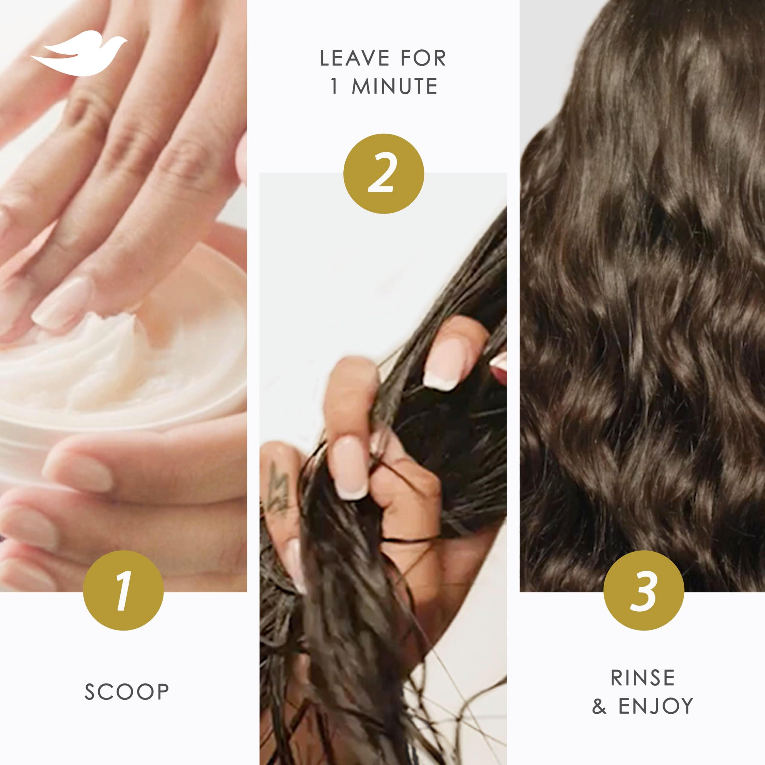 Dove Intensive Repair for color-treated hair provides care after coloring.