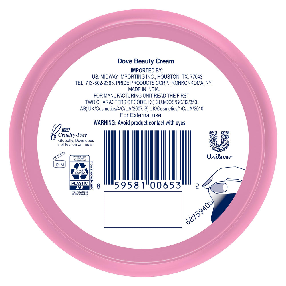 Dove Lotion travel-size jar ready for on-the-go hydration anywhere.