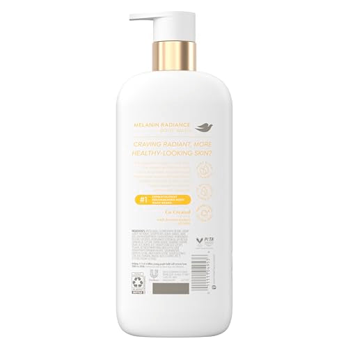 Dove Melanin Radiance creamy foam shows rich lather and gentle care