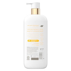 Dove Melanin Radiance creamy foam shows rich lather and gentle care