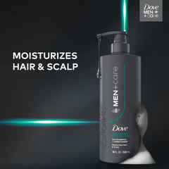 Dove Men+Care 18oz bottle packaging front suggests simple daily use.