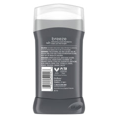 Dove Men+Care Breeze dial-up application for easy, precise underarm coverage.