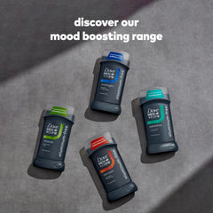 Dove Men+Care Breeze palm leaves and fig scent notes for refreshing mood lift.