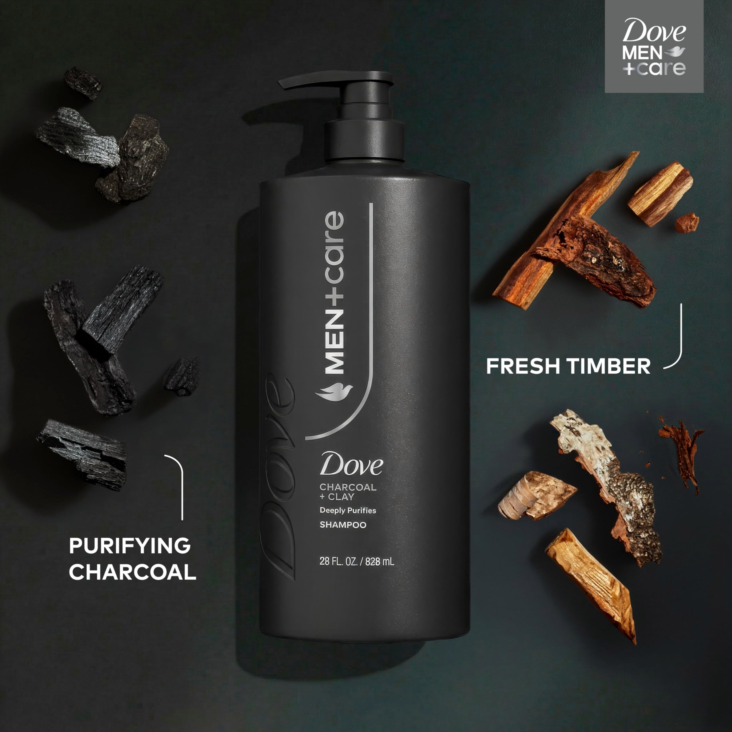 Dove Men+Care Charcoal + Clay scalp refresh after workouts.