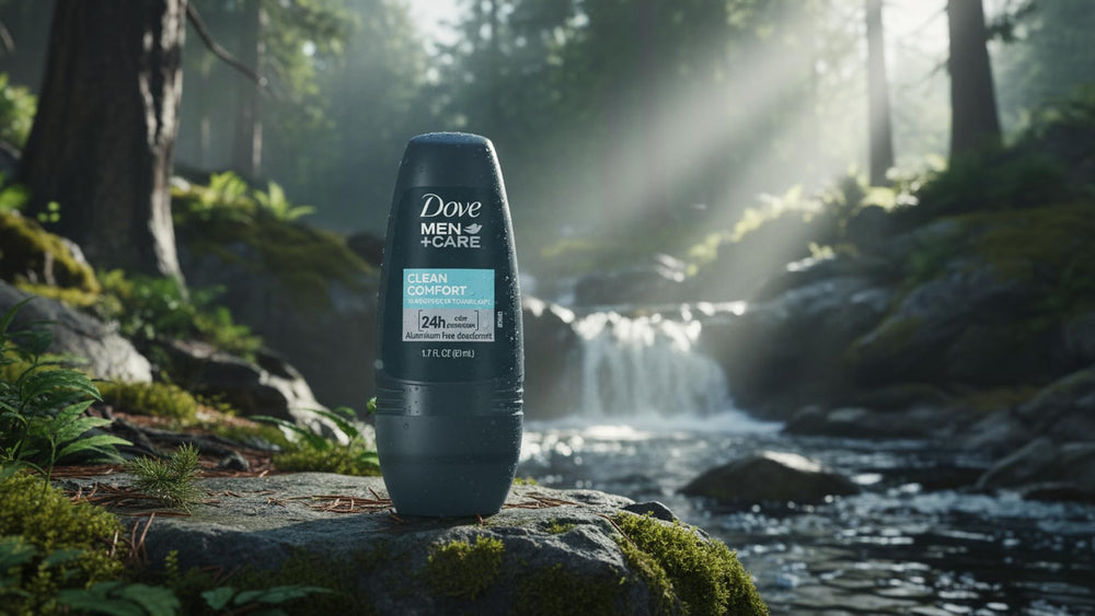 Dove Men+Care Clean Comfort fresh scent example in everyday setting