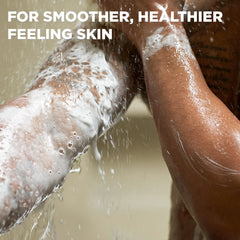 Dove Men+Care cleansing bar shower lather showing refreshing routine.