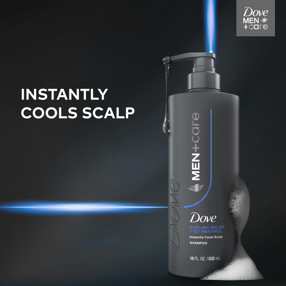 Dove Men+Care Cooling Relief post-workout rinse for a cool, revitalized feeling.