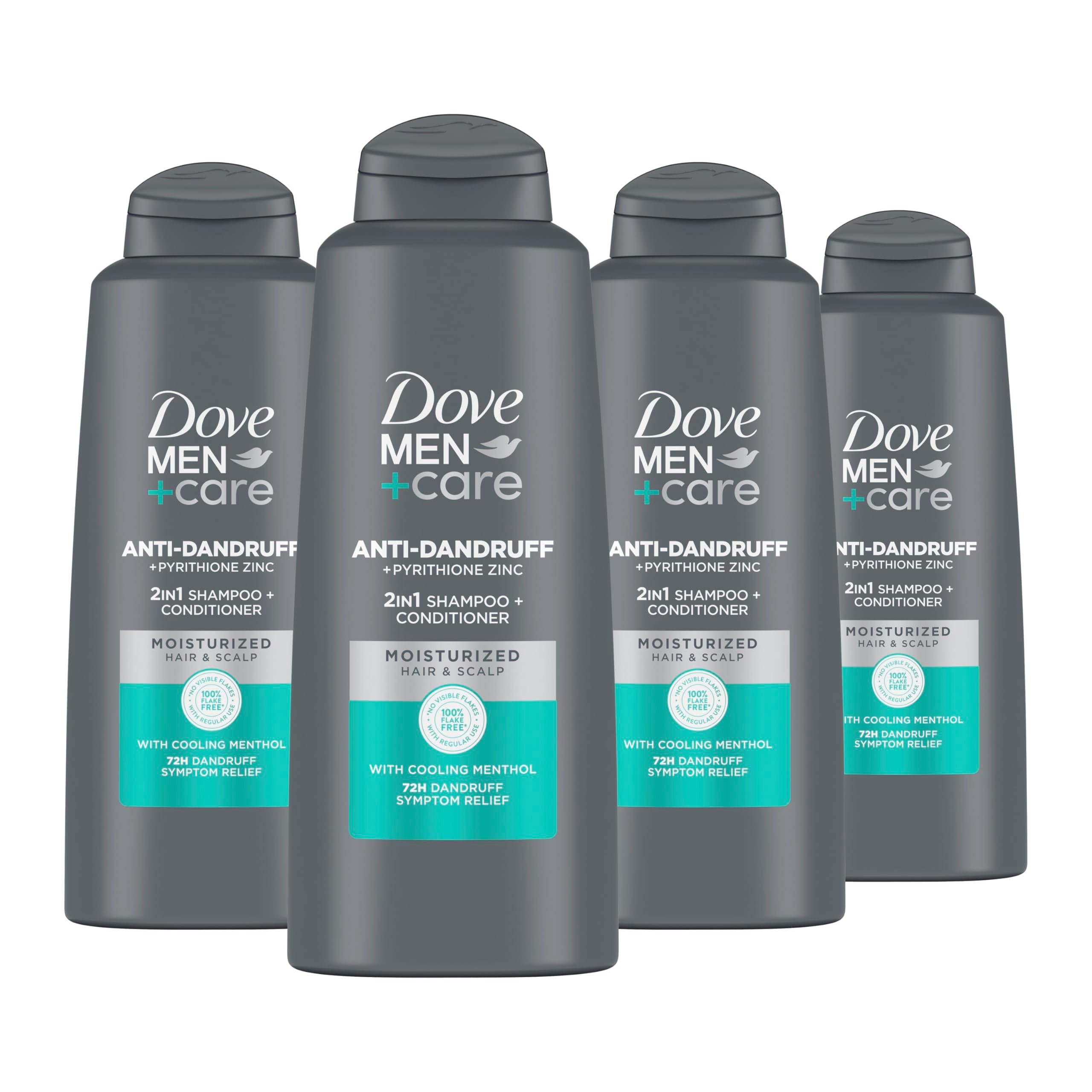 Dove Men+Care Dandruff Defense 2-in-1 bottle for strong, flake-free hair