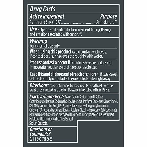 Dove Men+Care dandruff defense packaging on shelf