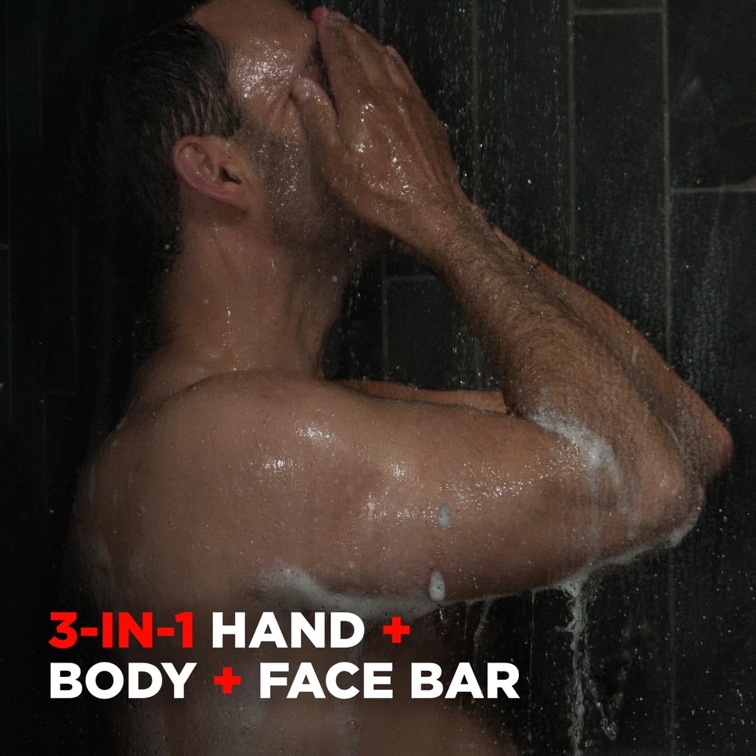 Dove Men+Care Deep Clean bar's classic scent enhances morning routine.
