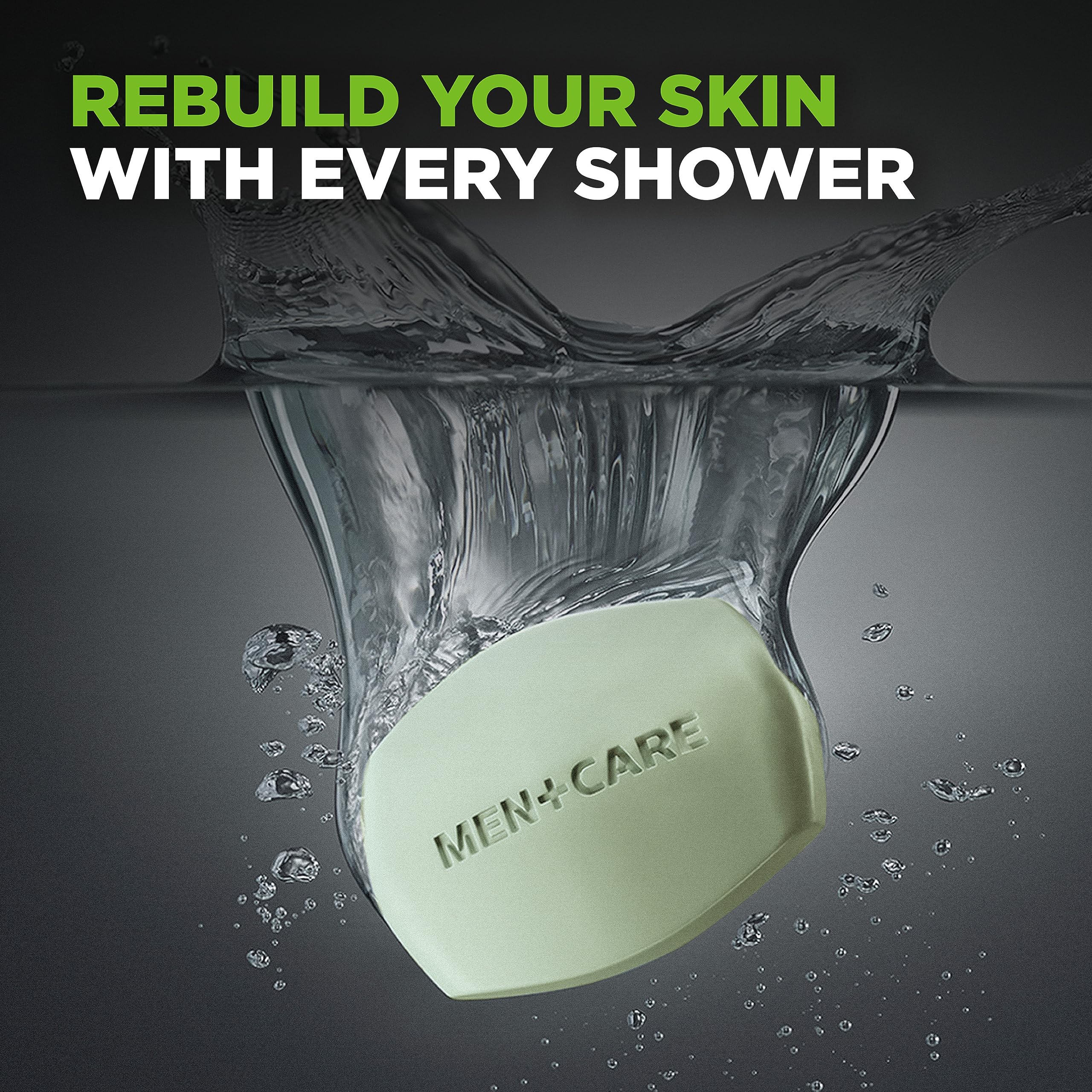 Dove Men+Care Extra Fresh Bar rinses away easily with a non-greasy finish