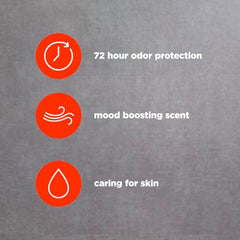 Dove Men+Care Horizon 72-hour odor protection keeps you fresh through work and workouts.