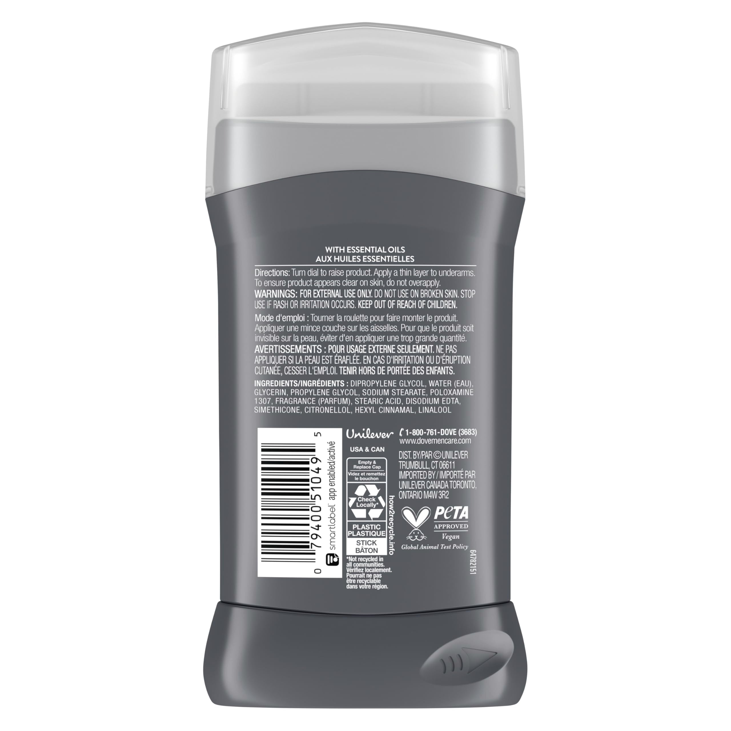 Moon Oasis deodorant cap-off shot demonstrates easy daily application.