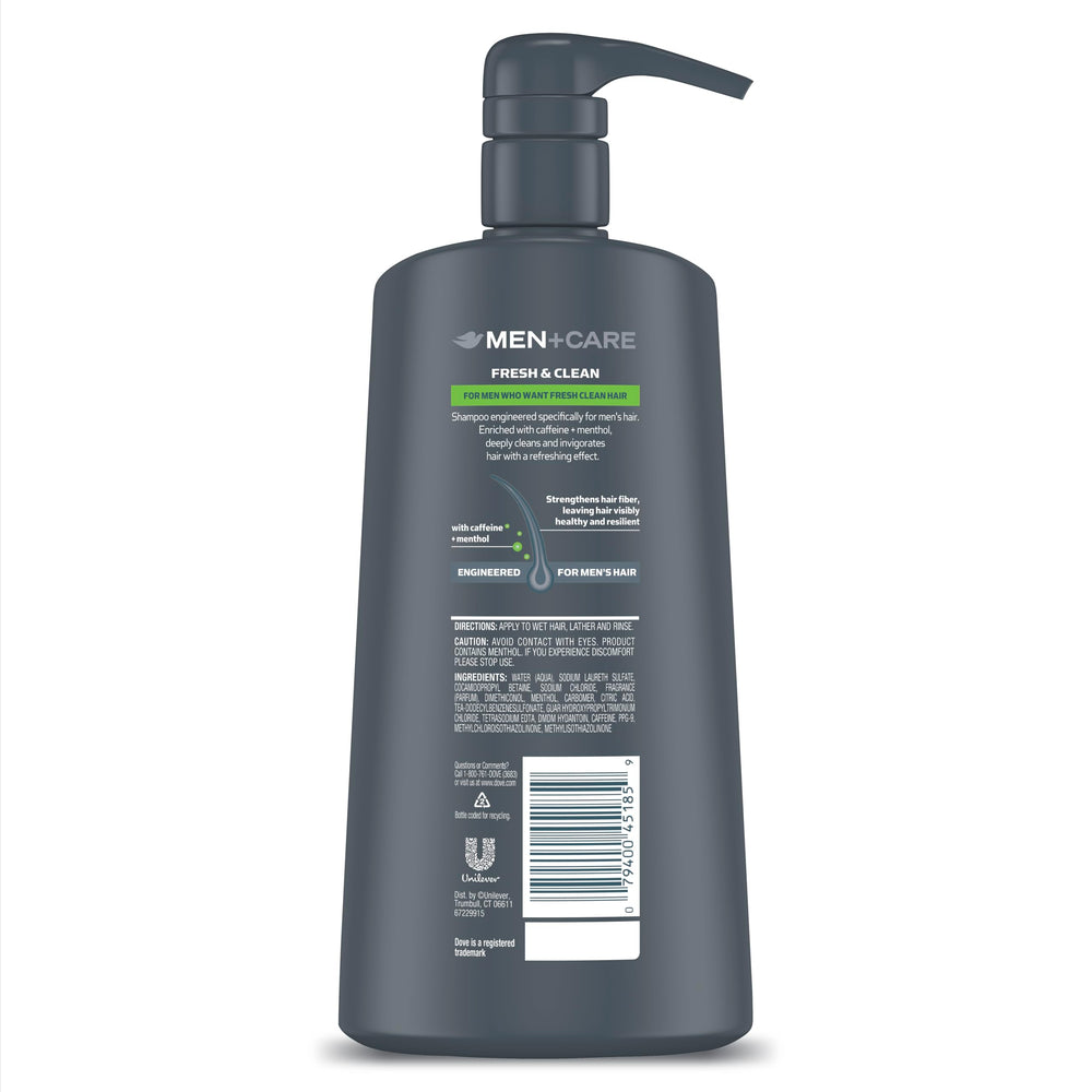 Dove Men+Care 2-in-1 rich foam lather demonstrates deep-clean action