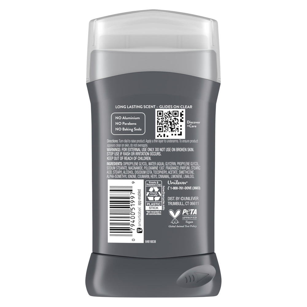 DOVE MEN+CARE deodorant being applied for fresh underarms