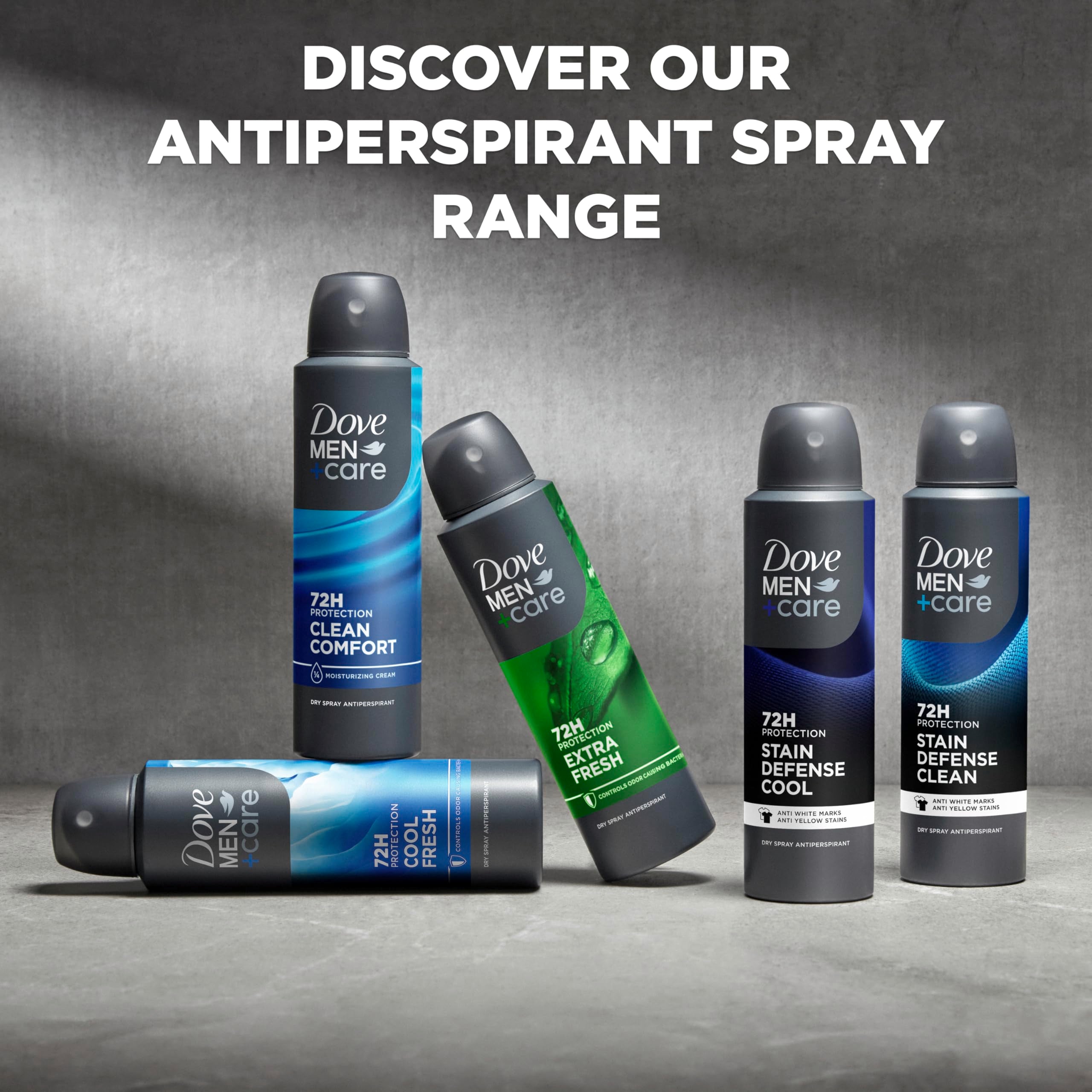Dove Men+Care Shake Before Use image promotes even coverage